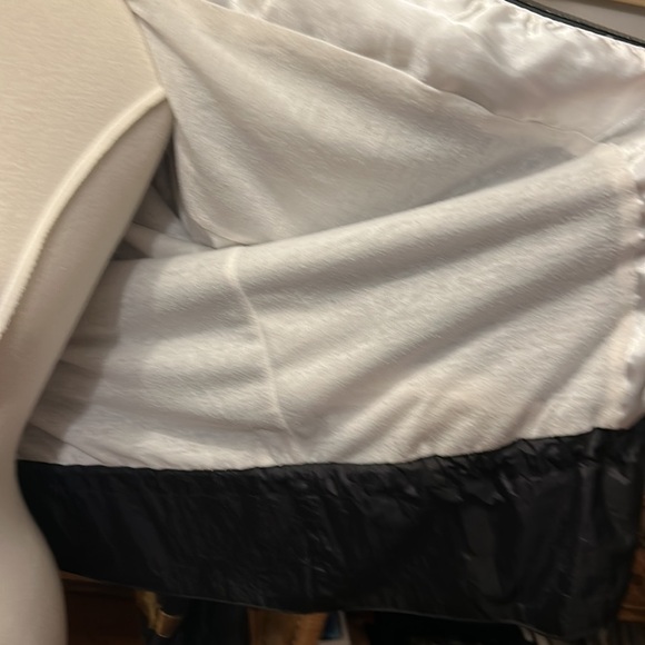 Vintage 80s Zip Up Metallic Gold and Black Draw String Track Jacket Women Size L - Picture 15 of 15